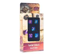 Epic Forge - Set of 5 D6-16mm Blue and Purple Dice