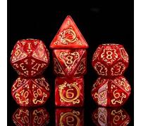 Epic Forge-Set of 7 Dice in Box - Auspicious Clouds - Red