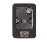 Epic Forge Set of 7 Metal Dice 16 mm (Metal Box) - Dragon Scale Silver
