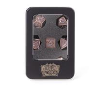 Epic Forge Set of 7 Metal Dice 16 mm (Metal Box) - Hammer Bronze
