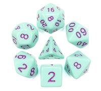 Epic Forge- Set of 7 multi-format dice -16mm-Mint Pink
