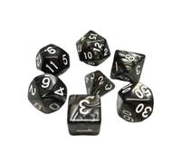 Epic Forge -Set of 7 Multiformat Dice in Box - Pearl Black