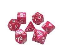 Epic Forge -Set of 7 Multiformat Dice in Box - Pearlescent Red Pink