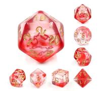 Epic Forge Set of 7 Multiformat Dice with Box - Crimson Light