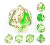 Epic Forge Set of 7 Multiformat Dice with Box - Green Ripples