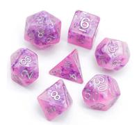 Epic Forge Set of 7 Pink Resin Dice Insert Range - in Box - Butterfly