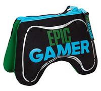 Epic Gamer 3D Gaming Controller Pencil Case Kids Large Double Sided Stationery Holder Gaming Accessory Handset Case Protector Gaming Gift