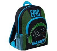Epic Gamer Backpack Kids Teens Adults Travel School Gaming Bag Rucksack with Bottle Holders