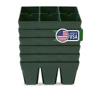 Epic Gardening Reusable Seed Starter Tray - 6-Cell - Easy Watering Seed Starting Trays - Gardener Friendly Plant Trays for Seedlings | UV-Treated BPA-Free Seedling Tray (Sage Green, 6 Pack)