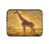 Epic Giraffe Gold 13” Quilted Laptop Sleeve Case Soft Notebook Protector Bag Computer Carrying Case