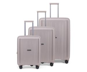 Epic Halo 4 wheels Suitcase set 3-piece Expandable pink