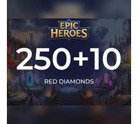 Epic Heroes - X Hero Red Diamond 250 + 10 Red Diamonds Direct Top-Up - GLOBAL