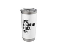 Epic Husband Since 1978 48th Wedding Anniversary 48 Years Stainless Steel Insulated Tumbler