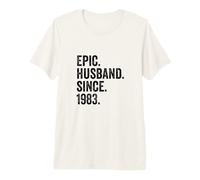 Epic Husband Since 1983 43rd Wedding Anniversary 43 Years Premium T-Shirt