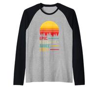 Epic Husband Since 2001, Happy Anniversary Raglan Baseball Tee