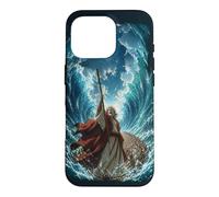 Epic Japanese Anime Christian Bible - Moses Parting The Sea Case for iPhone 16 Pro