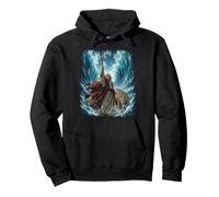 Epic Japanese Anime Christian Bible - Moses Parting The Sea Pullover Hoodie