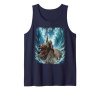 Epic Japanese Anime Christian Bible - Moses Parting The Sea Tank Top