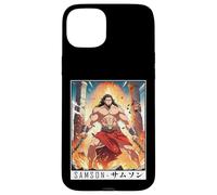 Epic Japanese Anime Christian Faith Bible Graphic - Samson Case for iPhone 15 Plus
