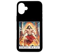 Epic Japanese Anime Christian Faith Bible Graphic - Samson Case for iPhone 16 Plus