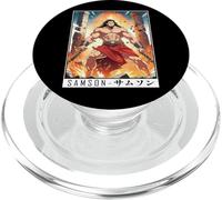 Epic Japanese Anime Christian Faith Bible Graphic - Samson PopSockets PopGrip for MagSafe