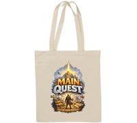 Epic Journey to Mythical Mountain Peak Natural Cotton Tote Bag White