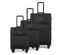 Epic Jupiter 4X 4 wheels Suitcase set 3-piece black