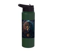 Epic Leo the Zodiac Sign of Strength Stainless Steel Insulated Water Bottle