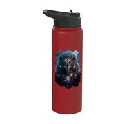Epic Leo the Zodiac Sign of Strength Stainless Steel Insulated Water Bottle