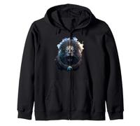 Epic Leo the zodiac sign of strength Zip Hoodie