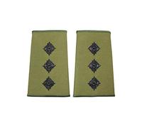 Epic Militaria British Army Olive Green Rank Slides (Captain)