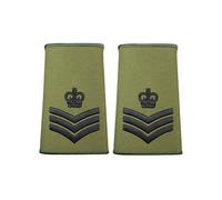 Epic Militaria British Army Olive Green Rank Slides (Staff/Colour Sergeant)