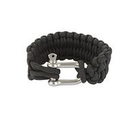 Epic Militaria Paracord Quick Unravel Loops Bracelet - Black (Large)