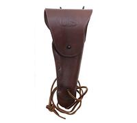 Epic Militaria Reproduction WW1/ WW2 US M1916 Colt Brown Leather Pistol Holster (Dark Brown)