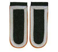 Epic Militaria Reproduction WW2 German Army Field Grey NCO Unterfeldwebel Shoulder Boards - All Services (Wool, Orange (Police))