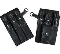 Epic Militaria Reproduction WW2 MP40 Black Smooth Leather Ammo Pouches - Pair
