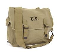 Epic Militaria Stamped US M1936 Musette Bag and Strap - Khaki