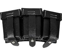 Epic Militaria WW2 Reproduction K98 Triple Ammo Pouch- Black Leather (Unstamped)