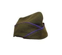 Epic Militaria WW2 US Issue Type Olive Green Garrison Side Cap- Piping Options (Large (58/59 cm), Air Corps (Blue and Orange Piping))