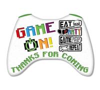 Epic Modz 20x Birthday Party Stickers Thanks for Coming Boys Girls Kids Child's School Friends Gift Present Treat Parties Thanks Thank You for Coming to My Fun Party Sweet Bag Labels (Gaming)