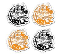 Epic Modz 36x Halloween Party Stickers Thank You for Coming to My Party Girls Boys Kids Child's School Friends Gift Present Treat Birthday Parties Thanks Fun Sweet Bag Labels