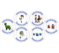 Epic Modz 36x Personalised Birthday Party Stickers Thanks for Coming School Friends Gift Present Treat Parties Thanks Thank You for Coming to My Fun Party Sweet Bag Labels (TS)