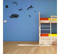 Epic Modz Battle Wall Art & Light Side Dark Side Light Switch Vinyl Decal Sticker Decoration Kit [Black] - Child's Room Bedroom Playroom Boys Girls Kids Nursery Birthday