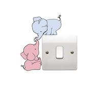 Epic Modz Elephants Light Switch Set Vinyl Decal Sticker Skin Car Bumper Bedroom Window Wall (Light Switch)
