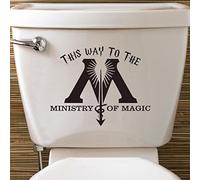 Epic Modz Inspired Ministry of Magic Toilet Vinyl Decal Sticker Wall Door Loo