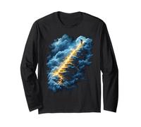 Epic Mountain Biker Ascending Lightning Steps Long Sleeve T-Shirt
