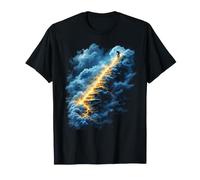 Epic Mountain Biker Ascending Lightning Steps T-Shirt