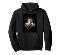 Epic Mountain Sunrise Adventure Peak Quest Journey Pullover Hoodie