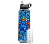 Epic Nalgene OG,Water Bottle with Filter,USA Made Bottle and Filter,Dishwasher Safe,Filtered Water Bottle,Removes 99.99% Tap Water Impurities (48 Ounce, American Rivers Special Edition)