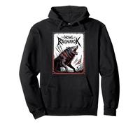 Epic Norse Wolf Fenrir The Howl of Ragnarok Viking Spirit Pullover Hoodie